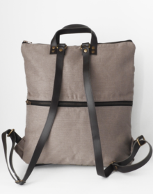 mochila vegana algodon organico cris b