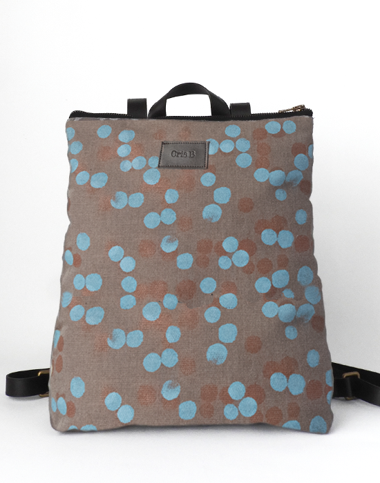mochila vegana algdon organico cris b