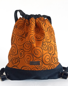 mochila algodon ecologico estampados propios cris b