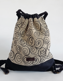 mochila algodon ecologico estampados propios cris b