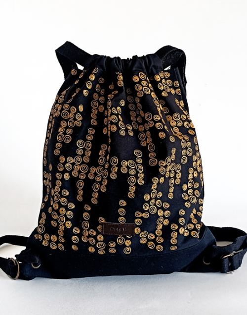 mochila algodon ecologico estampados propios cris b