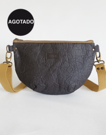 bolso vegano sostenible en cuero vegano piñatex cris b